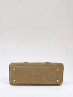Sac Baguette En Cuir À Bandoulière Longue - Fauve