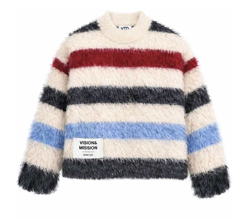 Mailles À Rayures Rouges