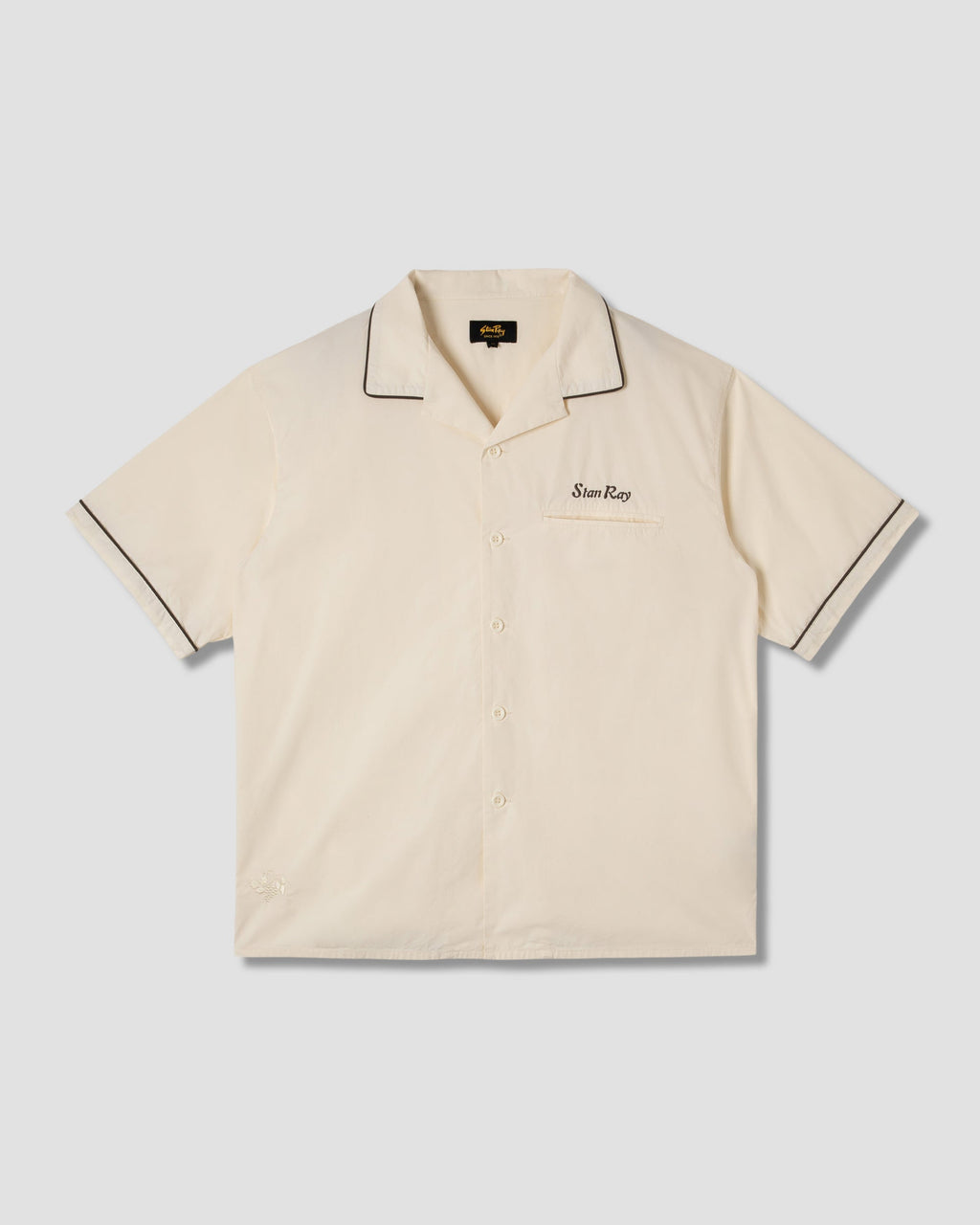 Bowling Shirt - Natural / Matt Black