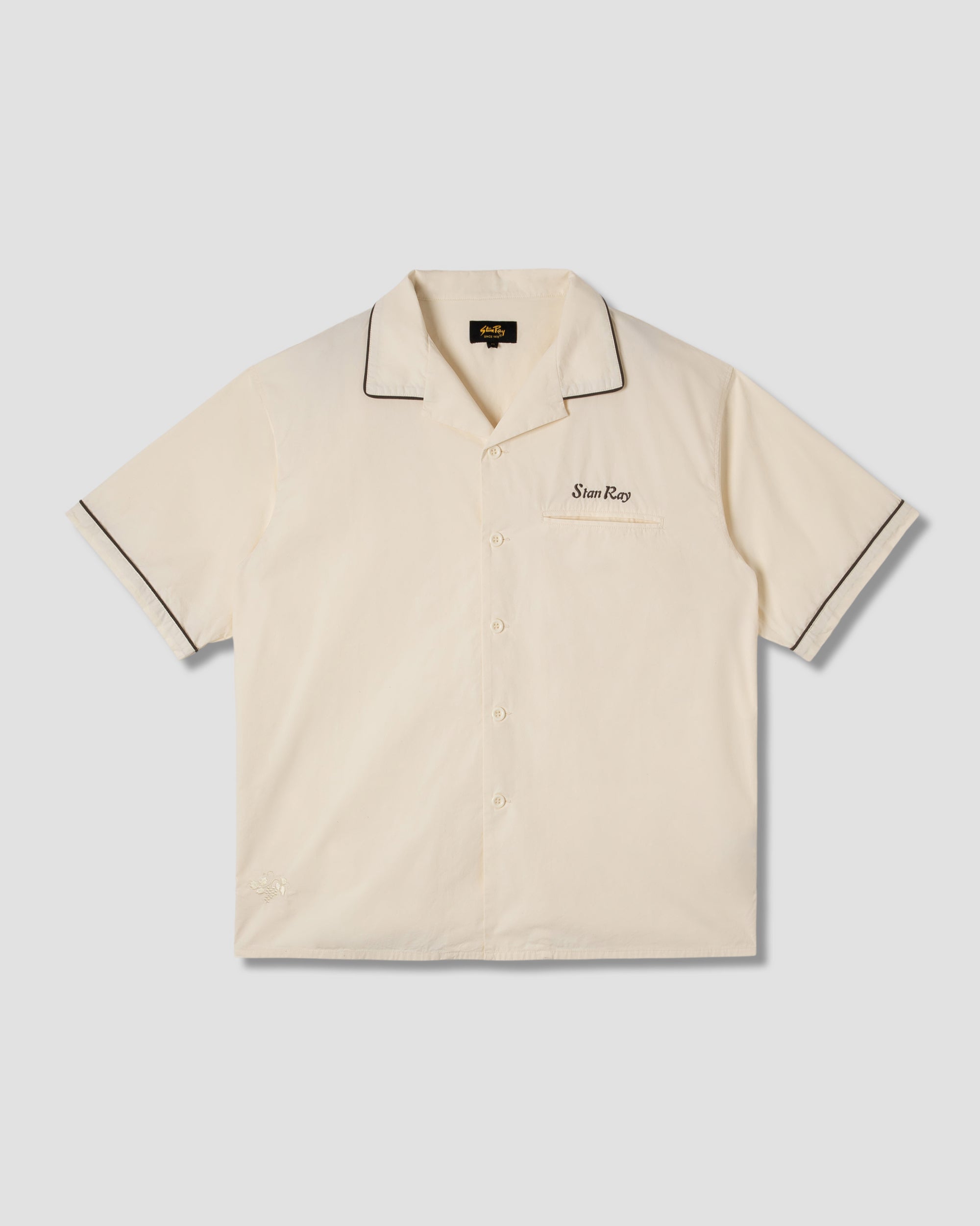 Bowling Shirt - Natural / Matt Black