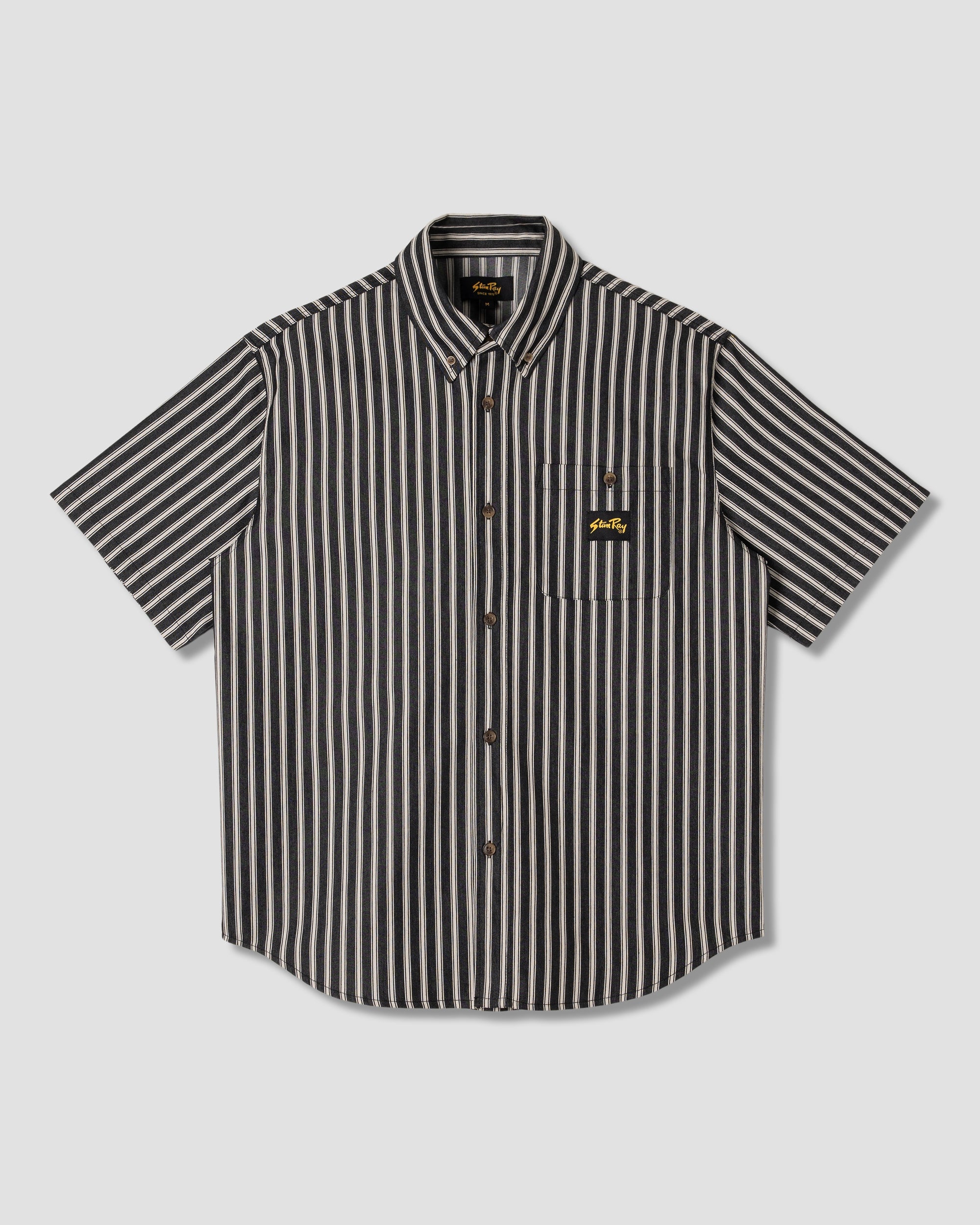 Flannel Shirt - Charcoal Stripe