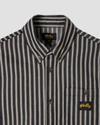 Flannel Shirt - Charcoal Stripe