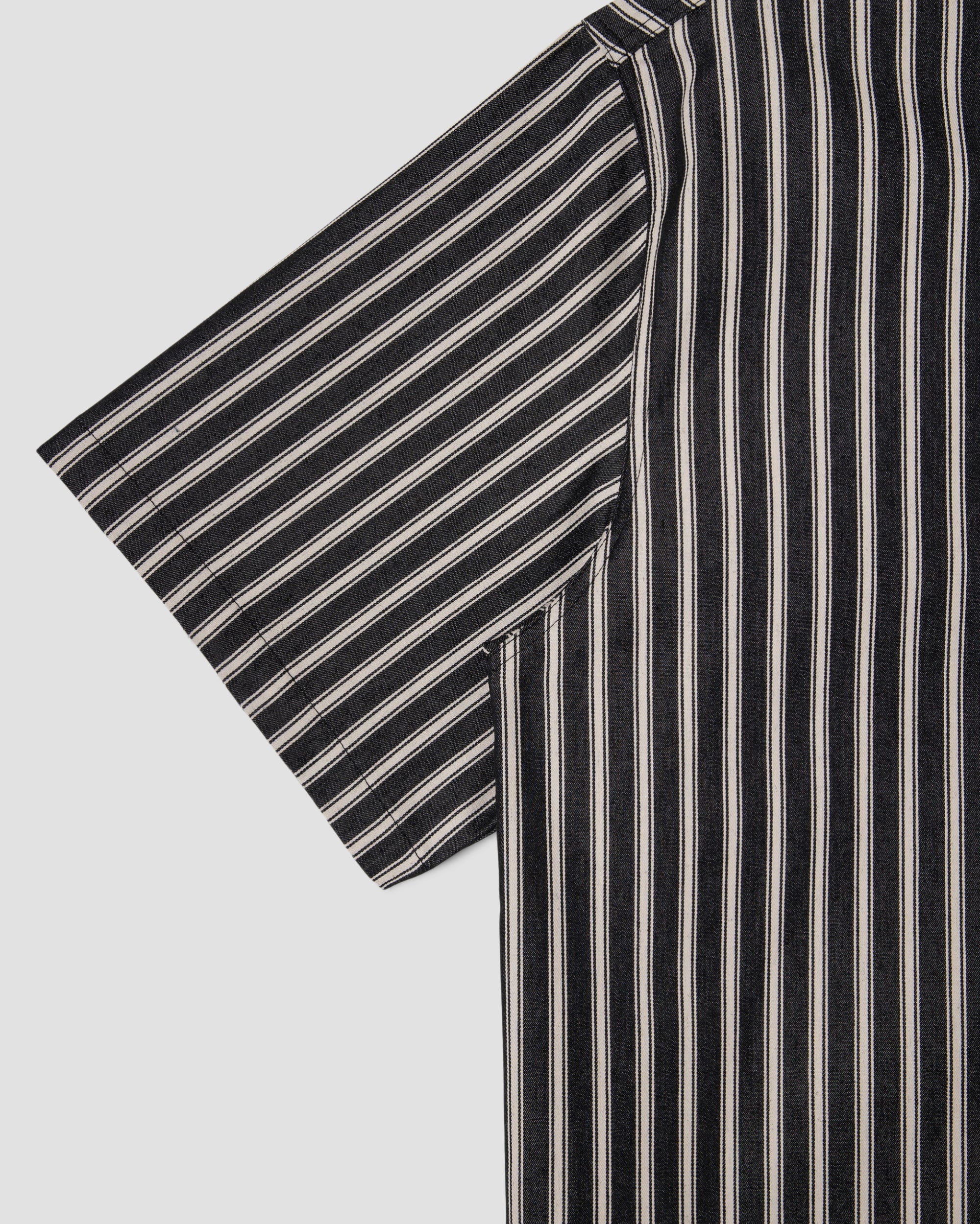 Flannel Shirt - Charcoal Stripe