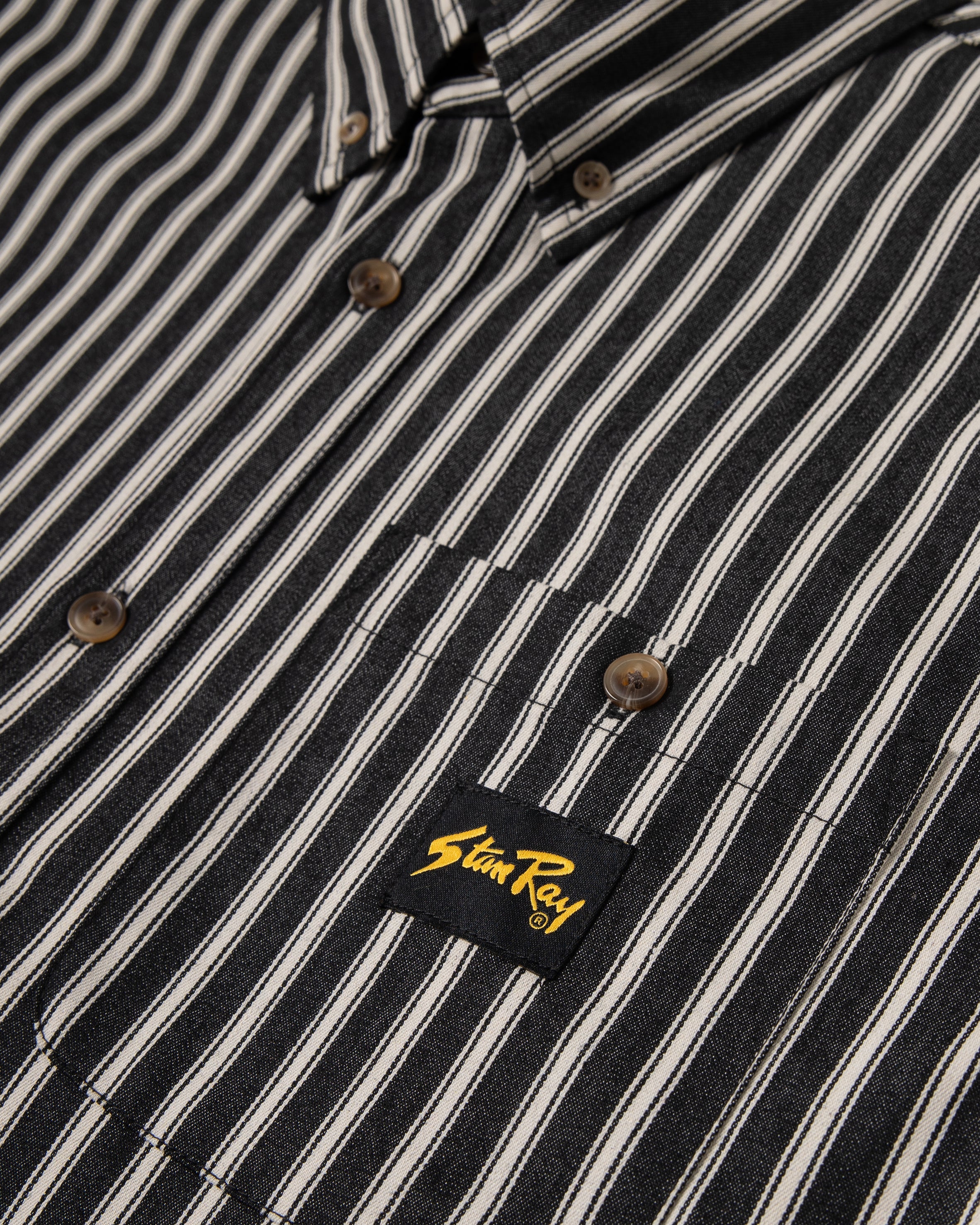 Flannel Shirt - Charcoal Stripe