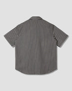 Flannel Shirt - Charcoal Stripe