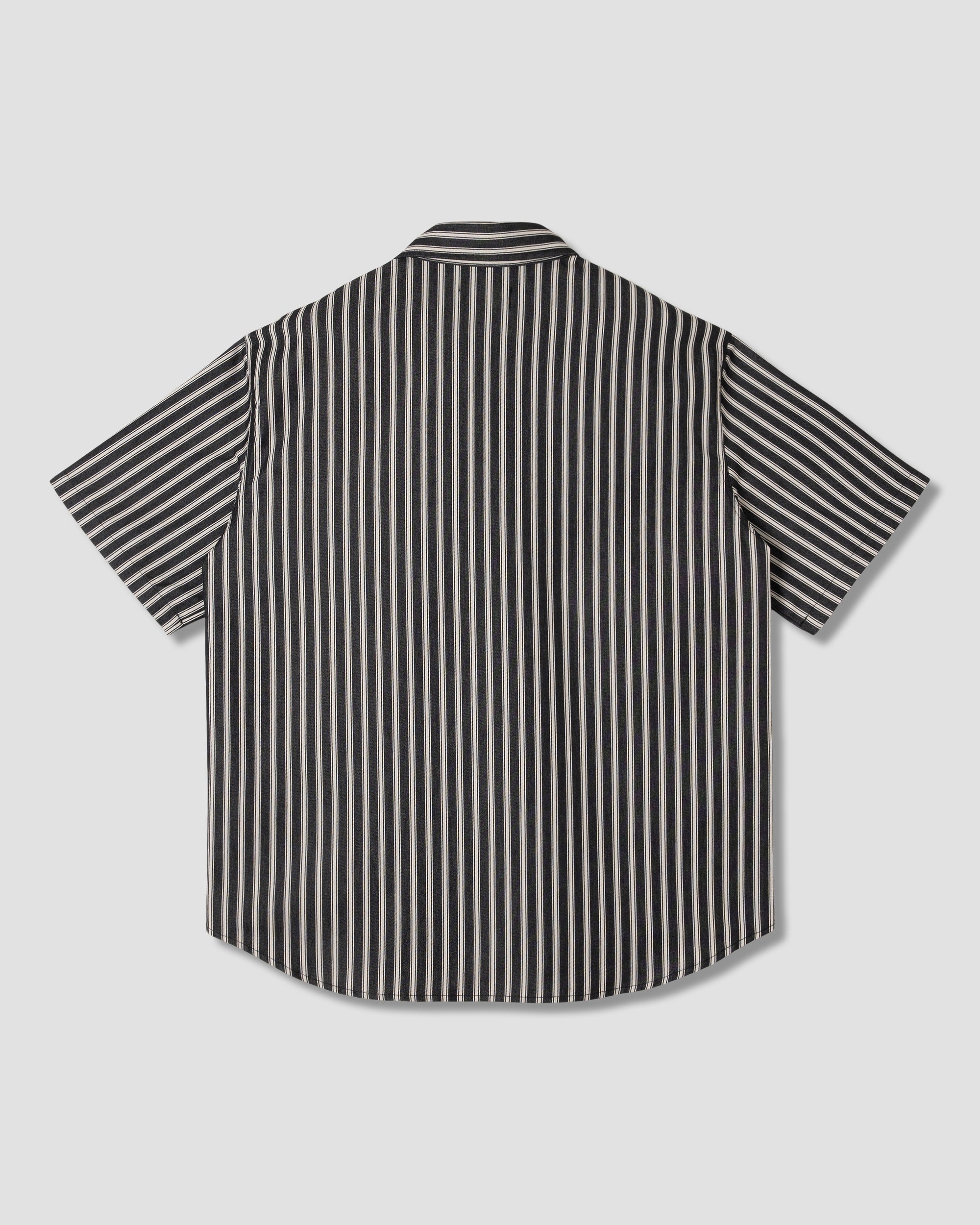 Flannel Shirt - Charcoal Stripe