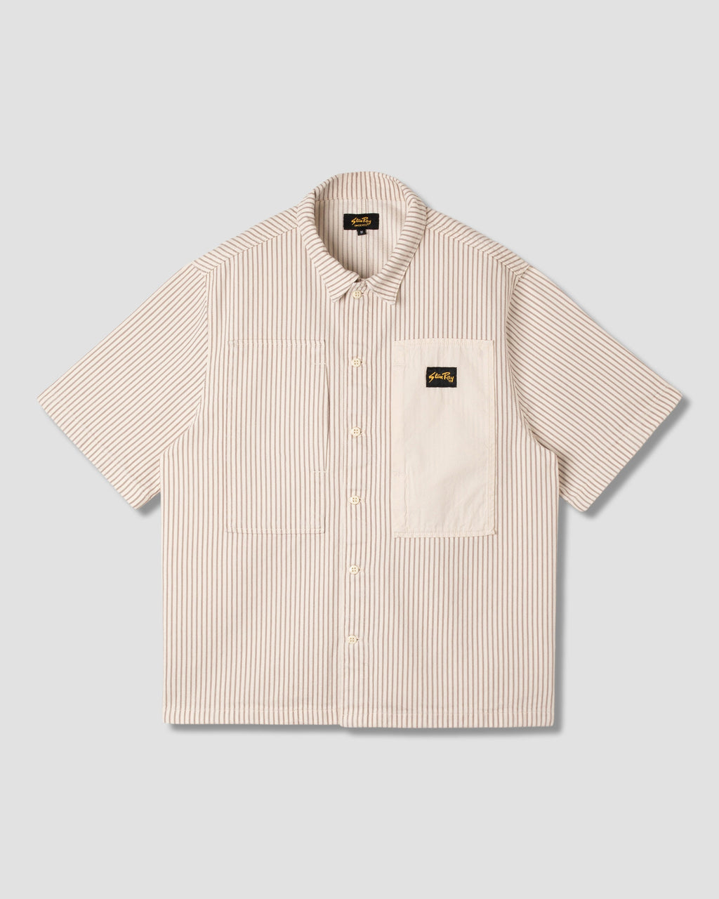 Short Sleeve Painter Shirt - Hickory Mix