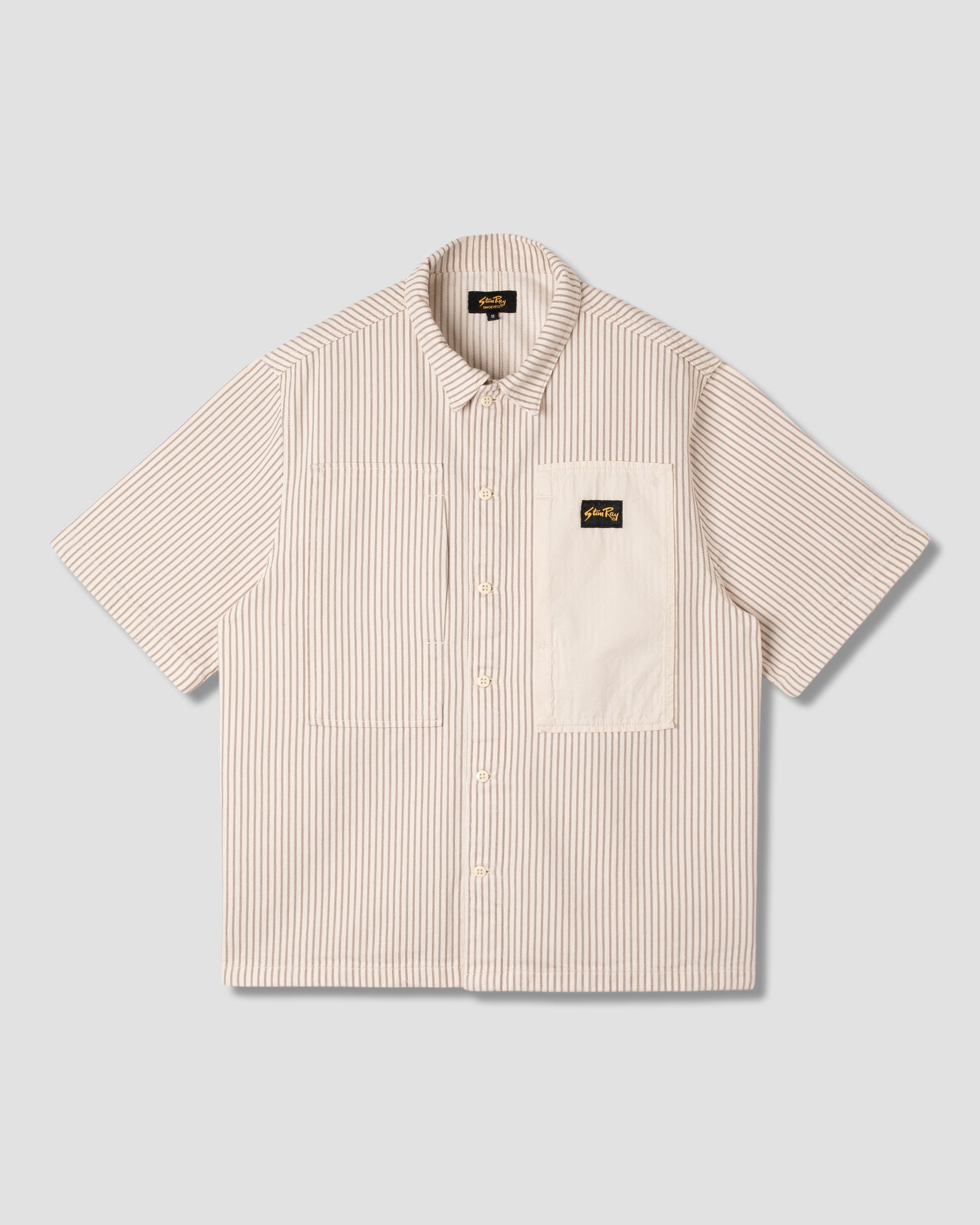 Short Sleeve Painter Shirt - Hickory Mix
