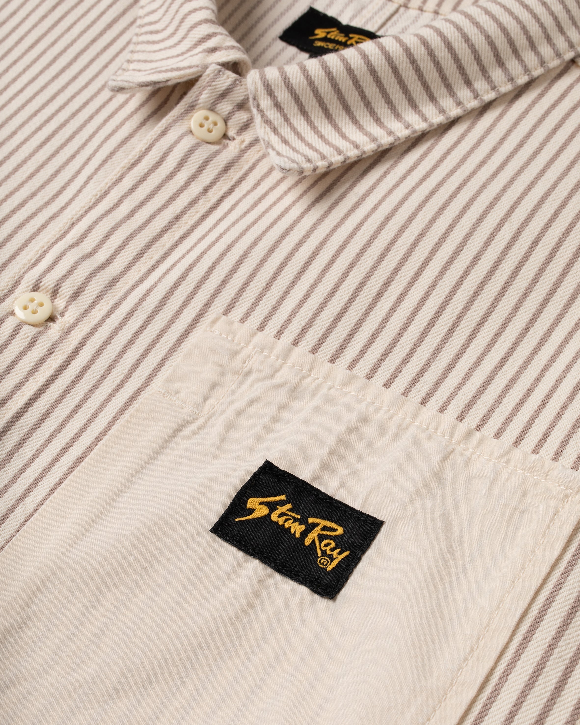 Short Sleeve Painter Shirt - Hickory Mix