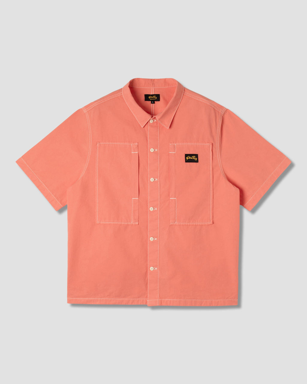 Short Sleeve Painter Shirt - Washed Red