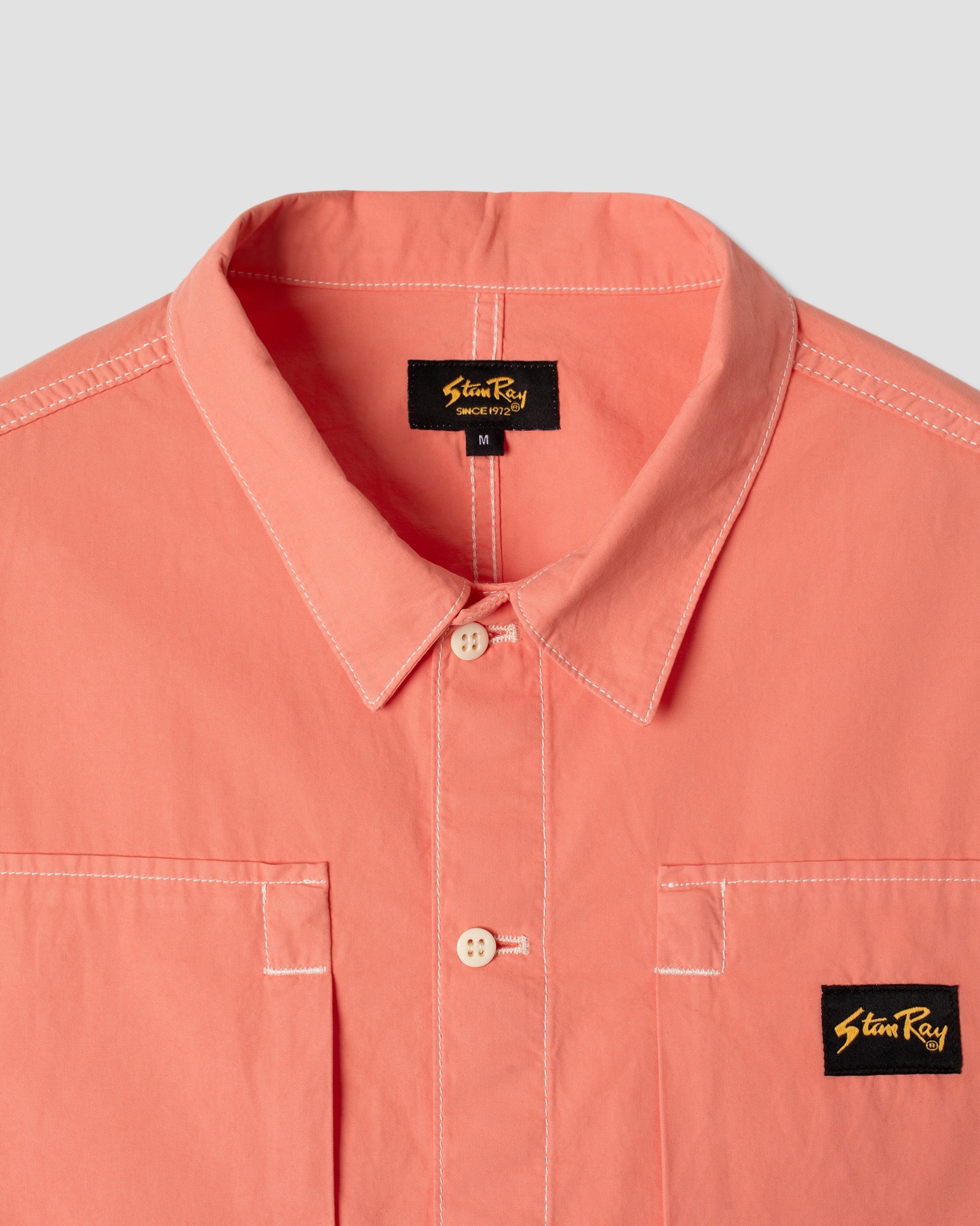 Short Sleeve Painter Shirt - Washed Red