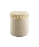 Star Seat Stool - Beige Linen - Sand Glow