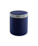 Taburete con asiento Star - Lino azul medianoche - Summer Dream