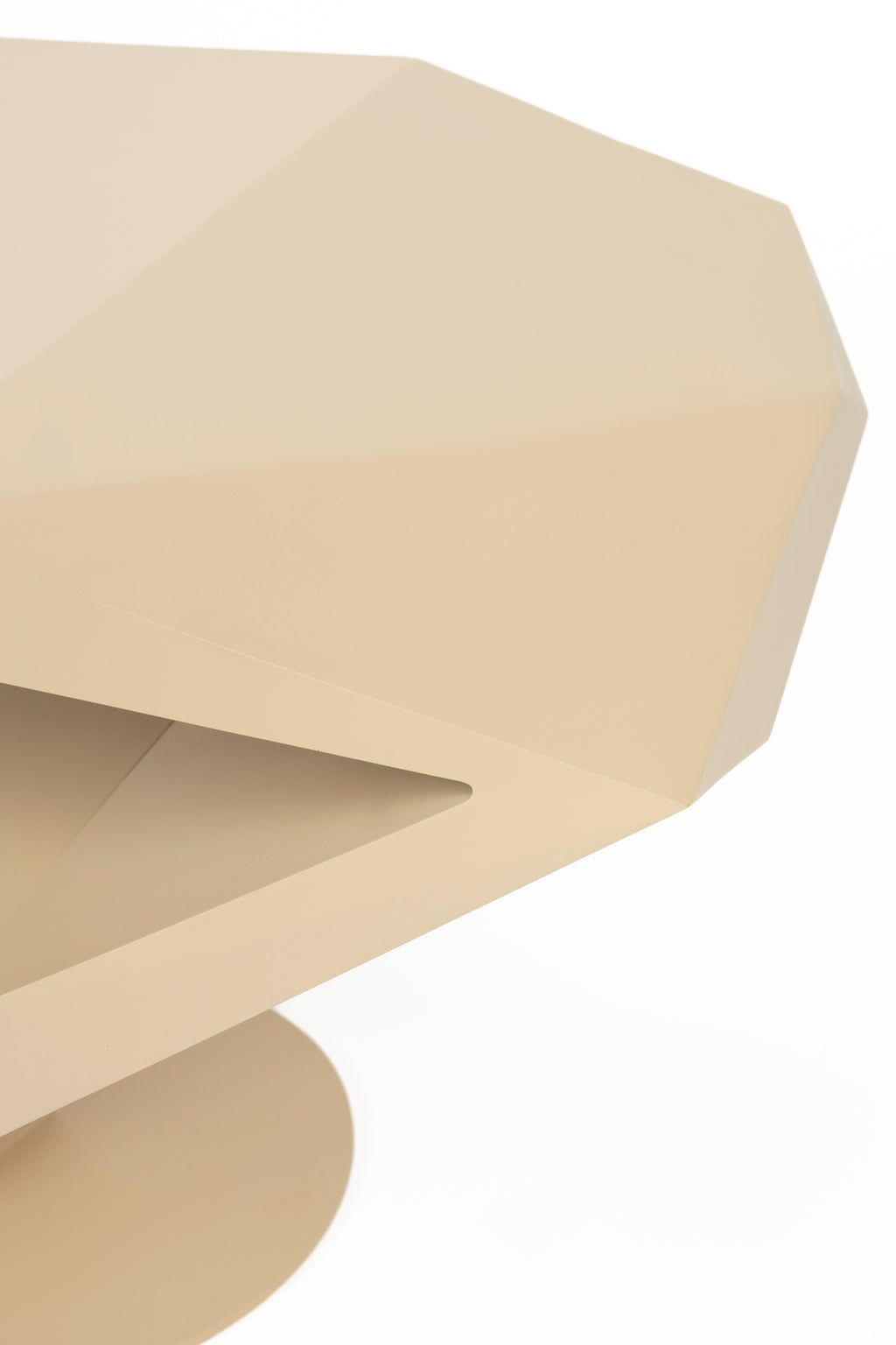 North - Side Table - Resin - Beige