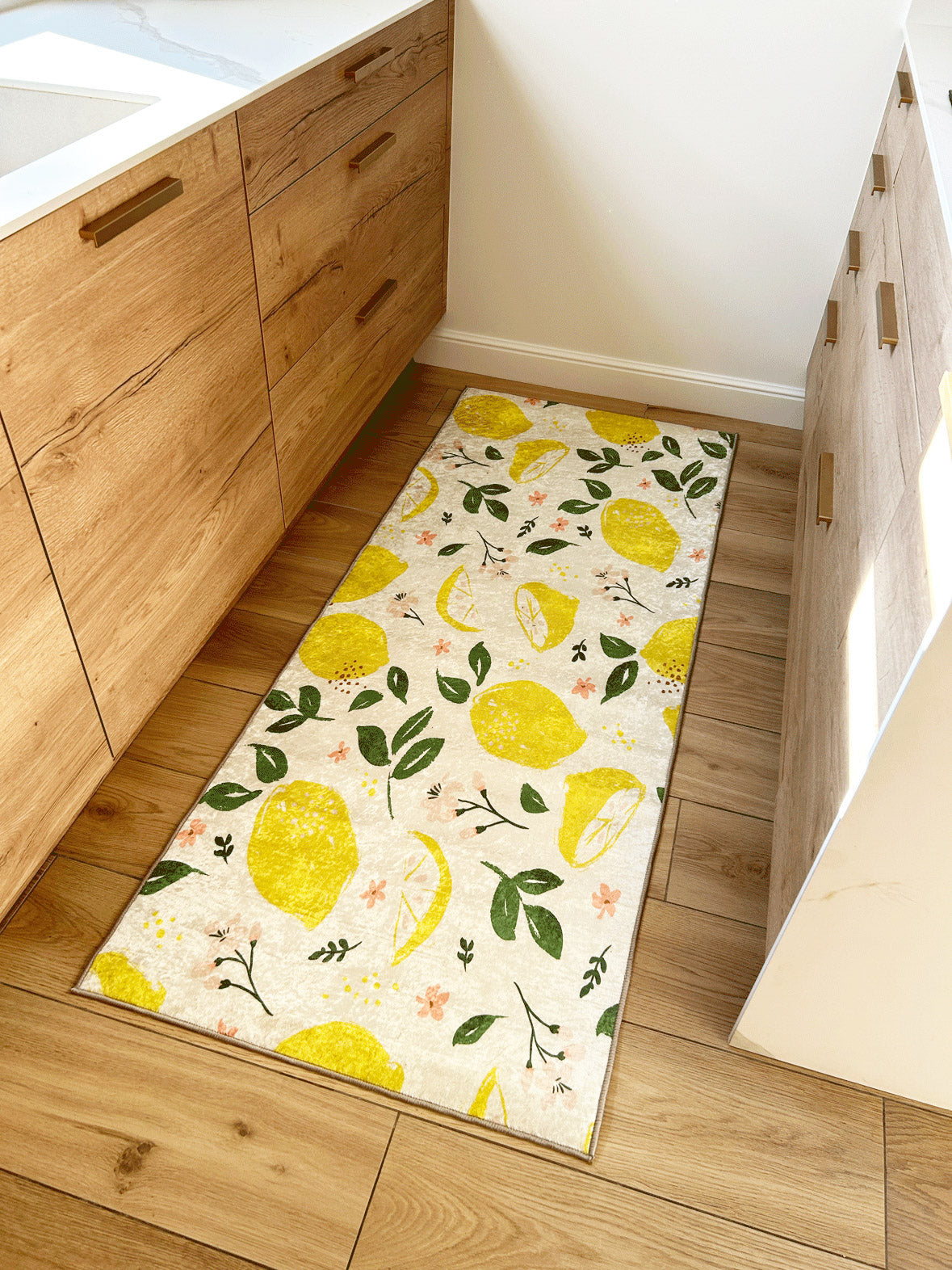 Stampa - Tapis De Cuisine - Polyester Imprimé - Jaune