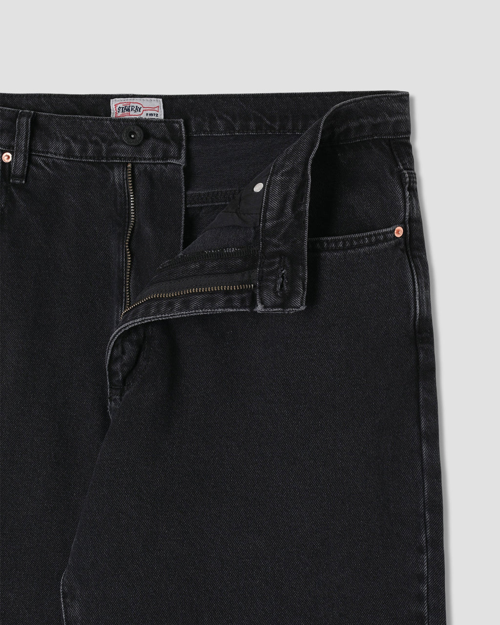 Estándar 5 - Denim negro lavado a la piedra