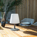 Set de 2 Lámparas de mesa inalámbricas base acero gris LED blanco cálido/blanco regulable STANDY MINI Rock H25cm - REDDECO.com