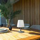 Set de 2 Lámparas de mesa inalámbricas base acero gris LED blanco cálido/blanco regulable STANDY MINI Rock H25cm - REDDECO.com