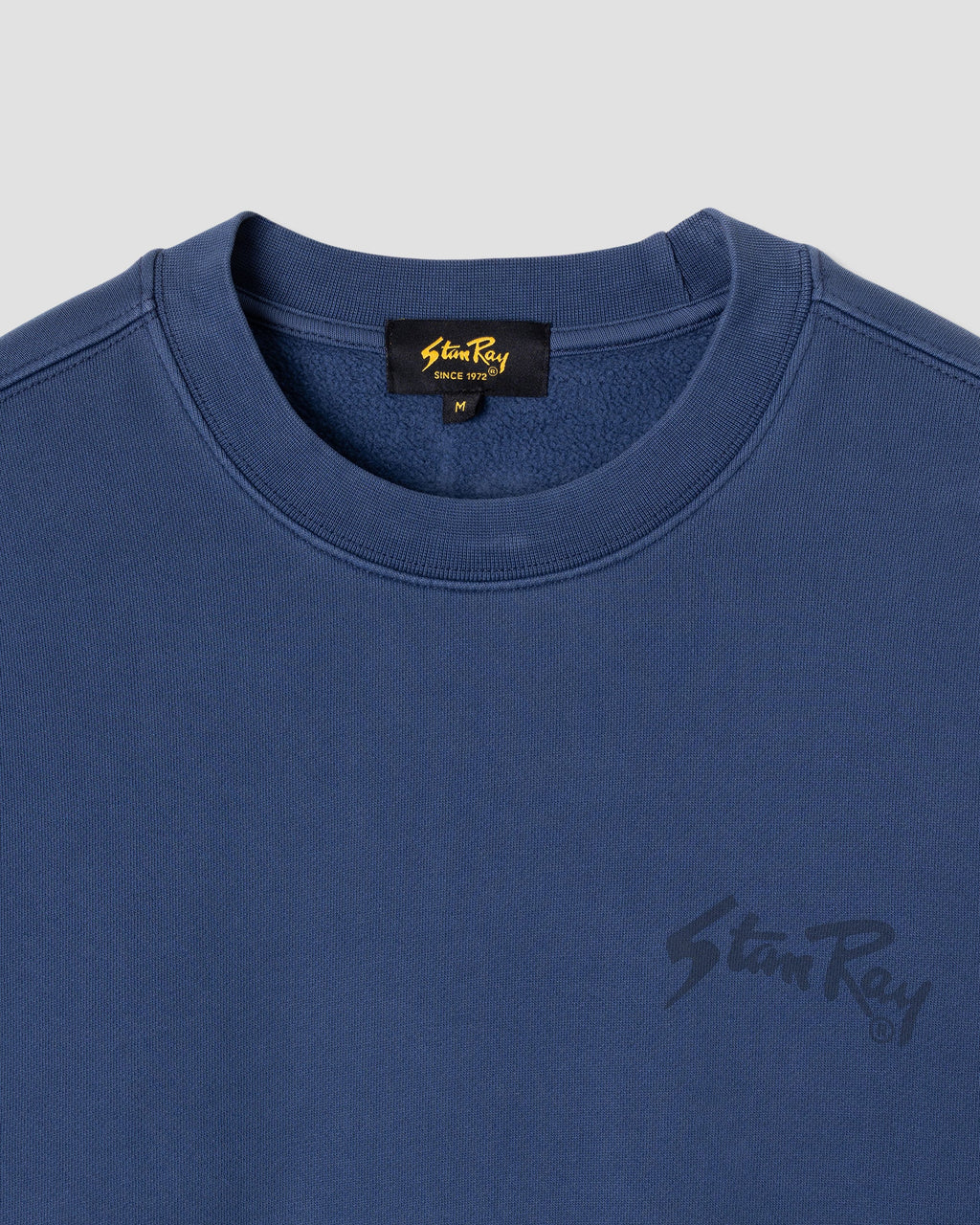 Camiseta Stan OG Crew - Azul marino lavado