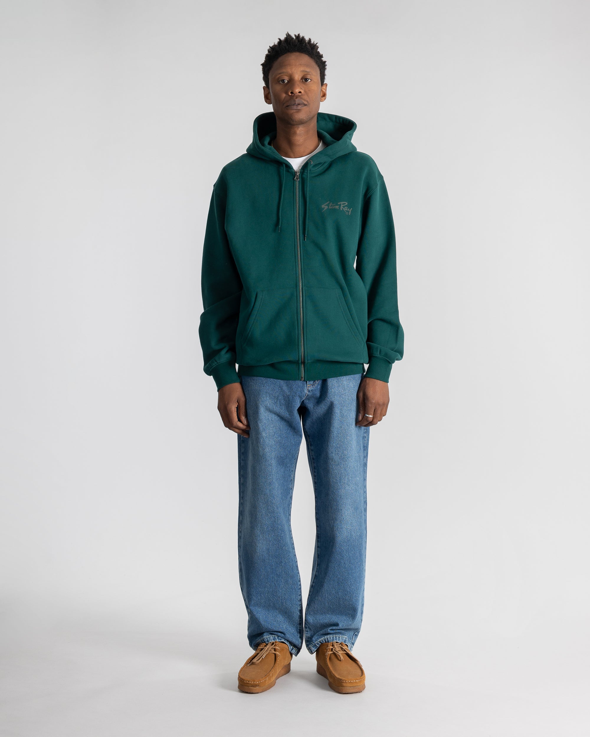 Stan OG Zip Hood - Botanical Green