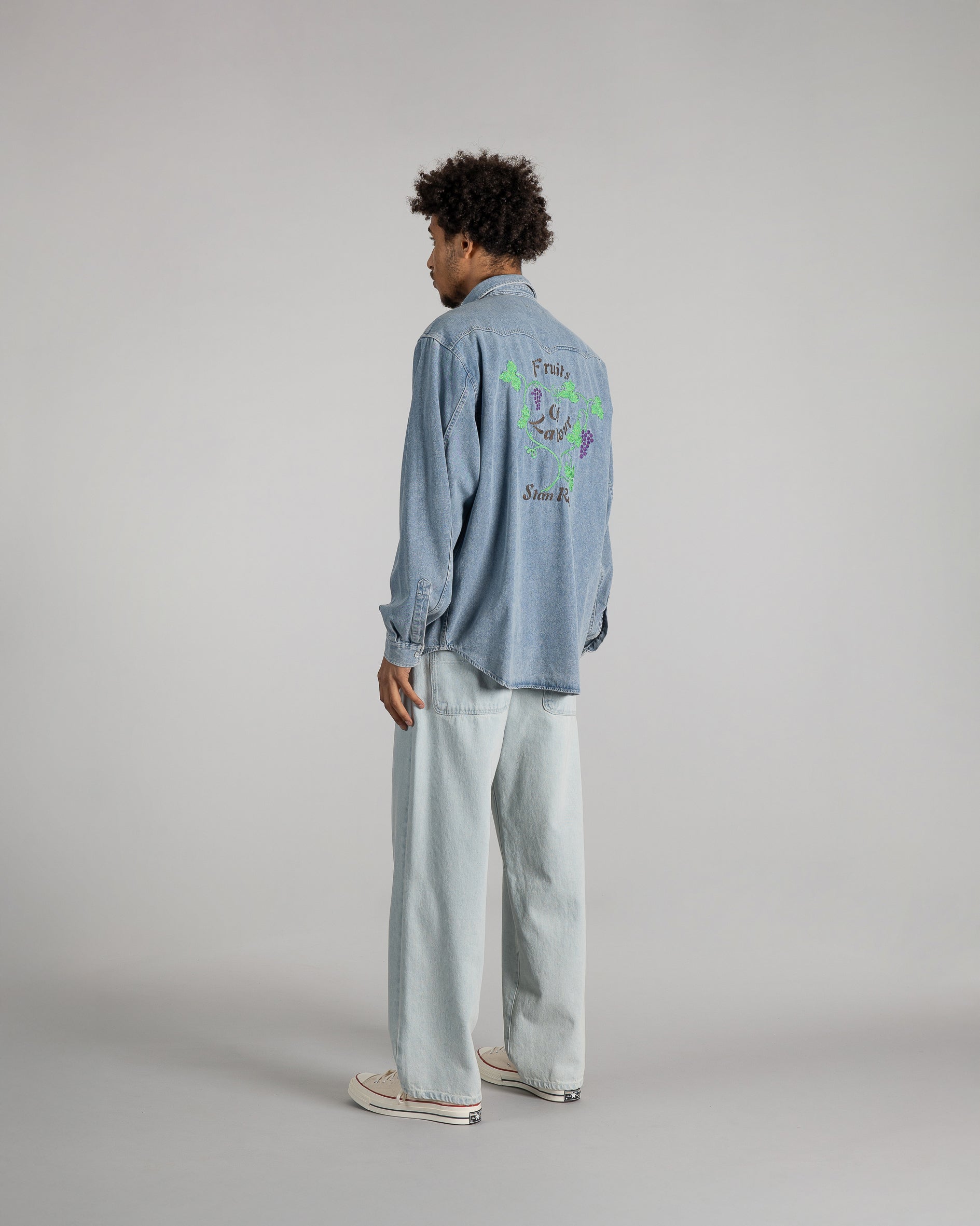 Western Shirt - Stonewashed Denim