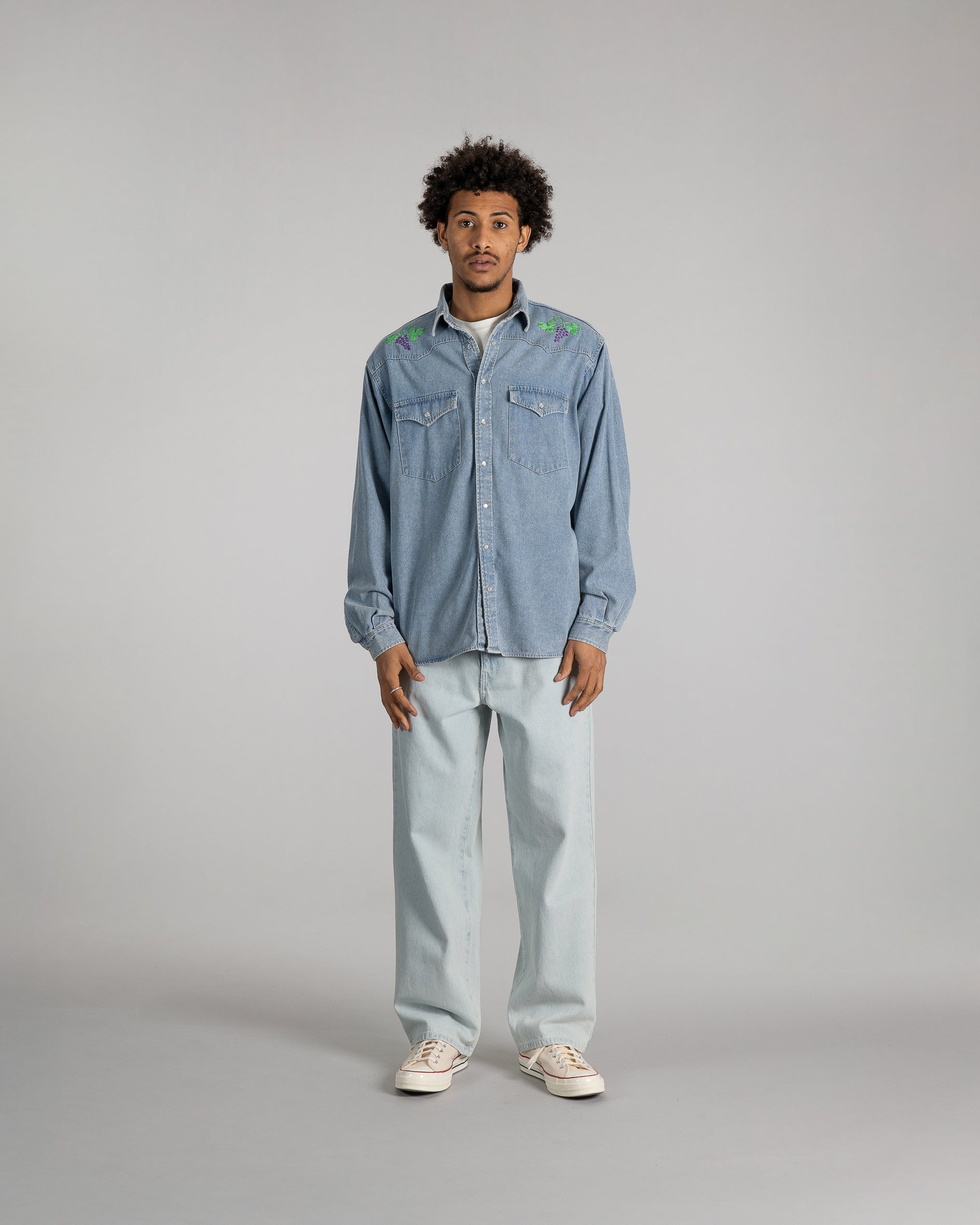 Western Shirt - Stonewashed Denim