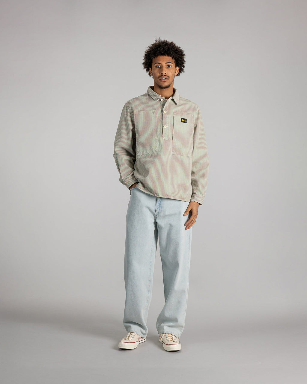 Painters Pop Over Shirt - Quiet Green Hickory