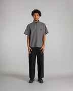 Flannel Shirt - Charcoal Stripe