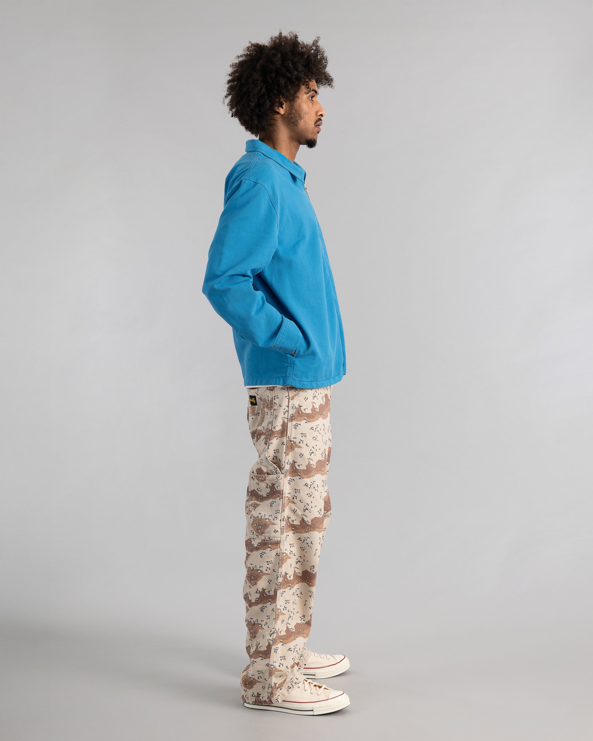 Zip Shirt - Imperial Blue Bedford Cord