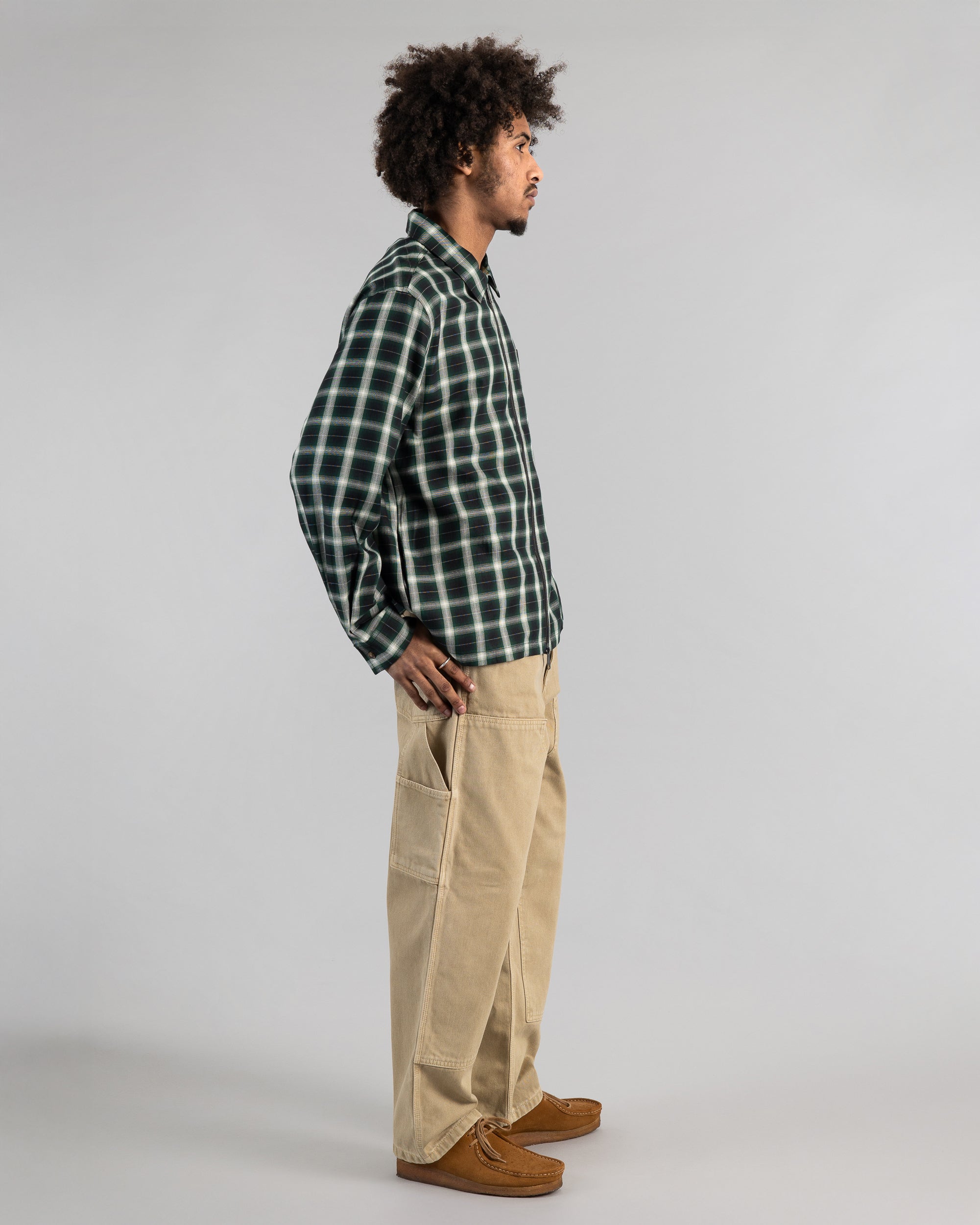 Zip Shirt - Green Check