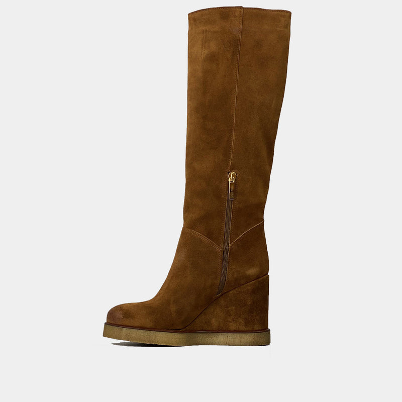 Bottes Ann Tuil Star-Olivia - Velours Camel