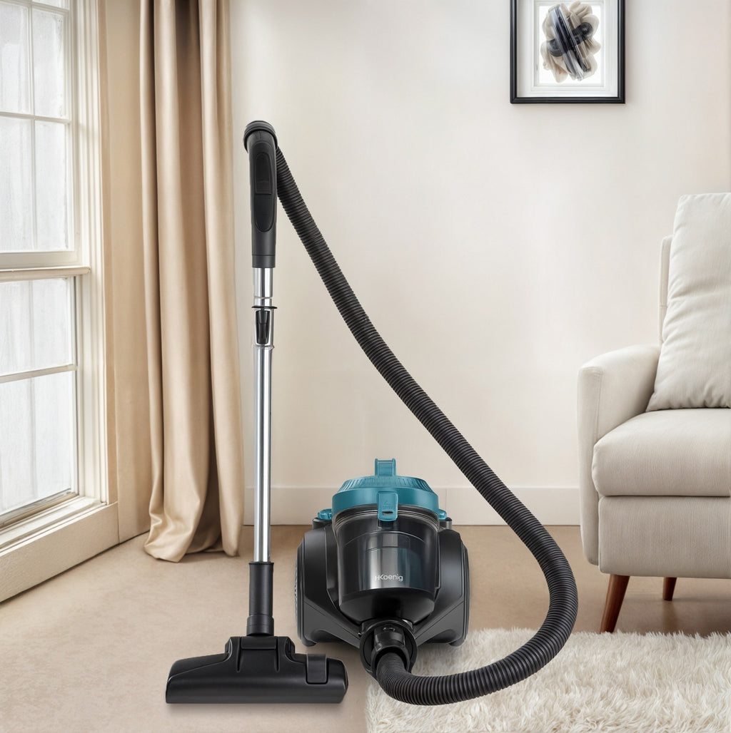 Compact Bagless Vacuum Cleaner - Blue