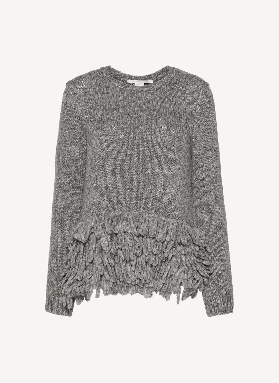 Crew Neck Jumper - Grey - Mujer