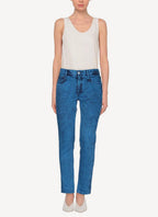 Pantalon Mid Rise Skinny Boyfriend Cobalt Galaxi Wash - Cobalt Galaxi - Femme