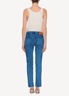 Pantalon Mid Rise Skinny Boyfriend Cobalt Galaxi Wash - Cobalt Galaxi - Femme
