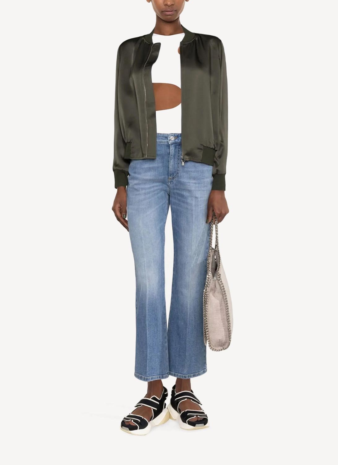 Eco Org Salt&Pepper Skinny - Light Blue Denim - Femme
