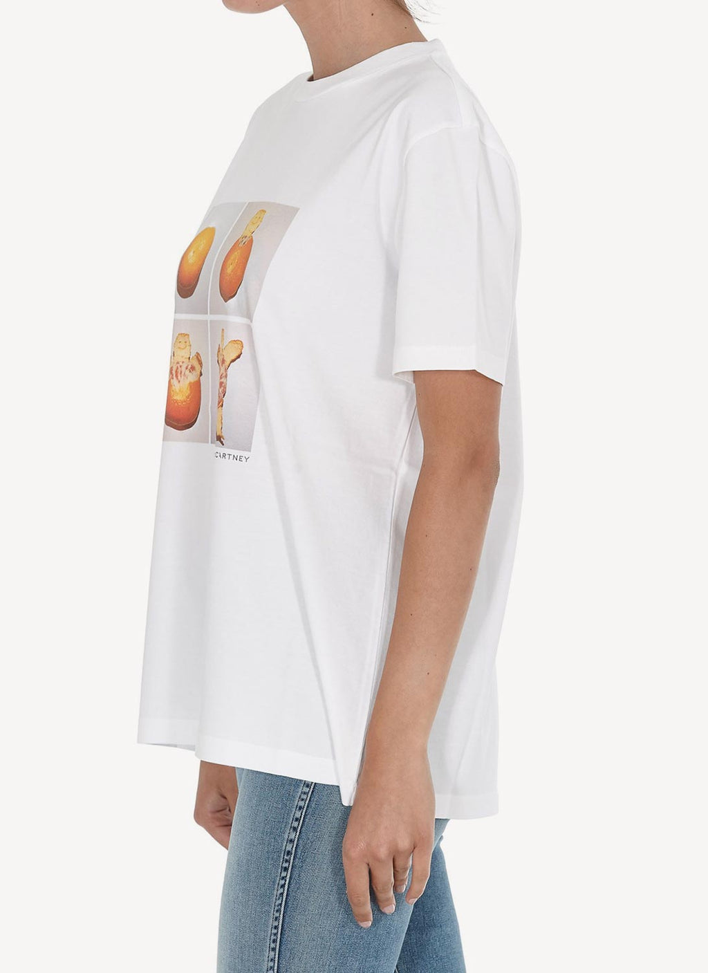 Stella Mc Cartney - Camiseta Man Tangerine - Pure White - Mujer