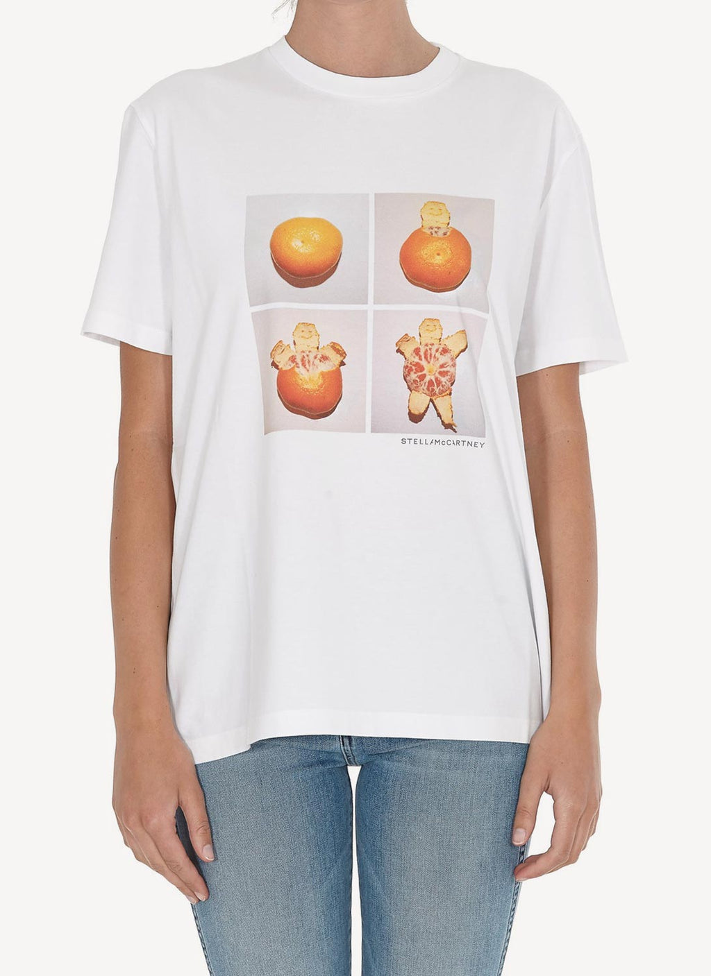 Stella Mc Cartney - Camiseta Man Tangerine - Pure White - Mujer