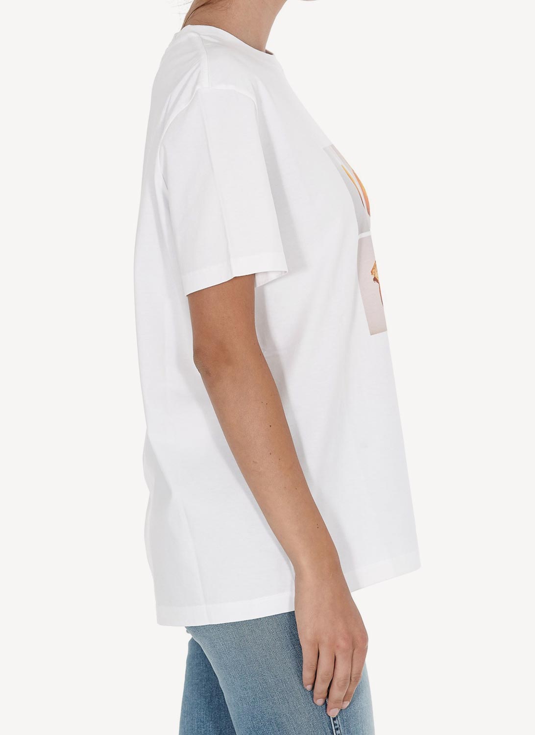 Stella Mc Cartney - Camiseta Man Tangerine - Pure White - Mujer
