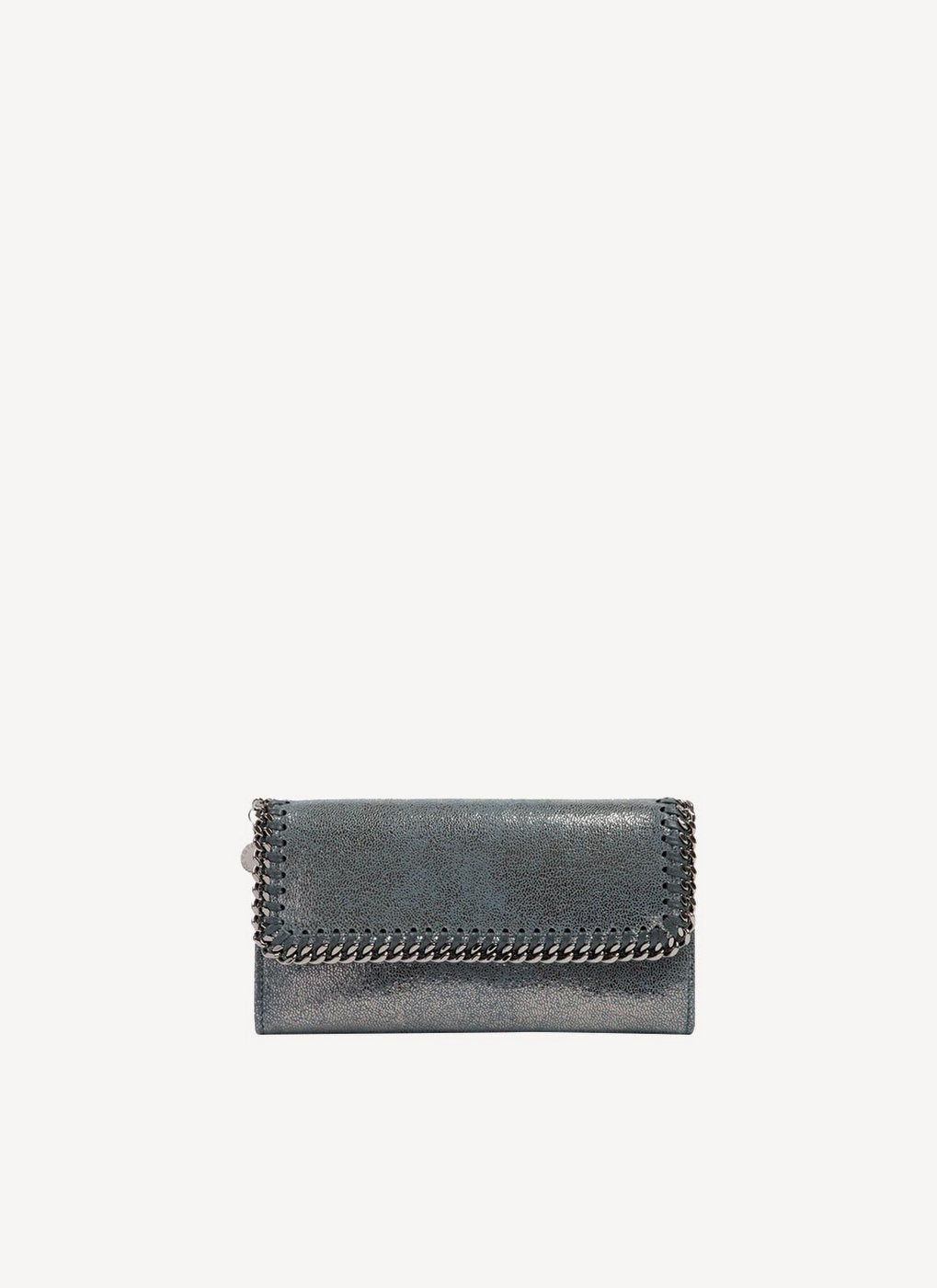 Continental Flap Wallet Falabella - Ruthenium - Women