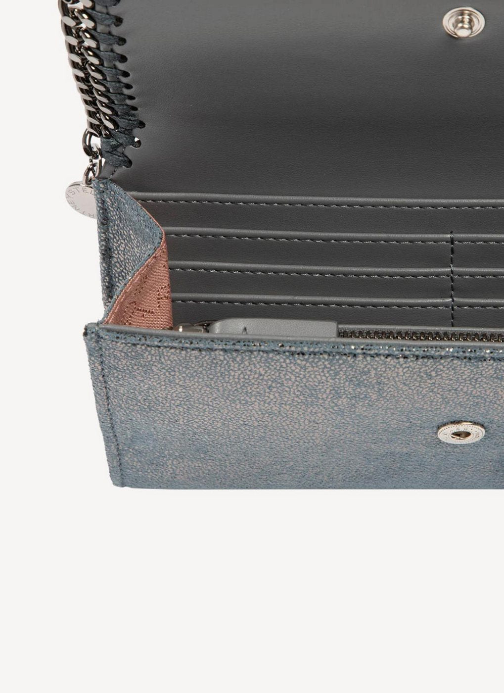 Continental Flap Wallet Falabella - Ruthenium - Women