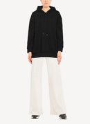 China Hooded Jumper - Black - Femme