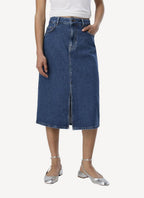 Ellen Denim Skirt - Blue - Femme