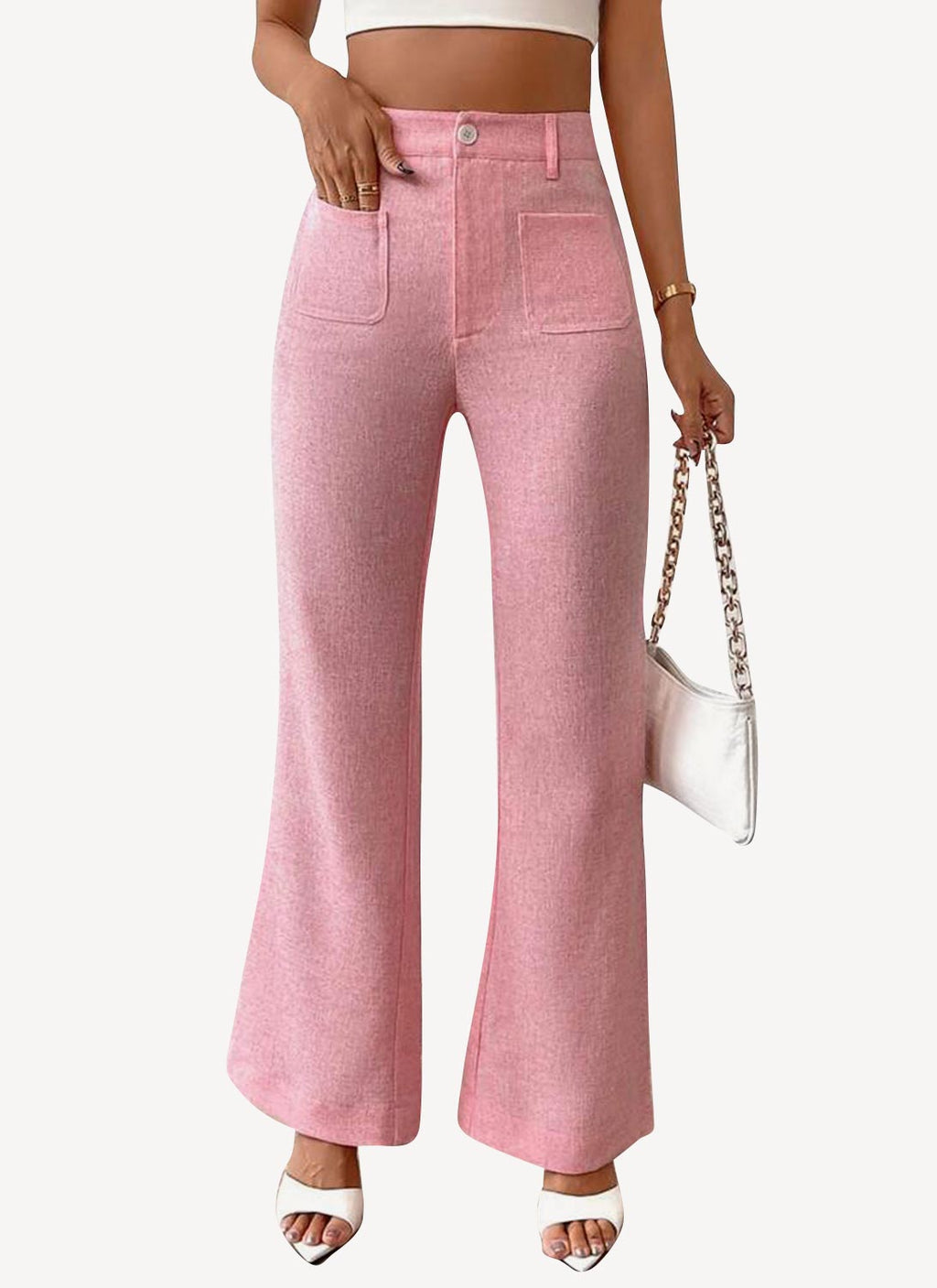 Carlie Trousers - Pink Frappe' - Femme