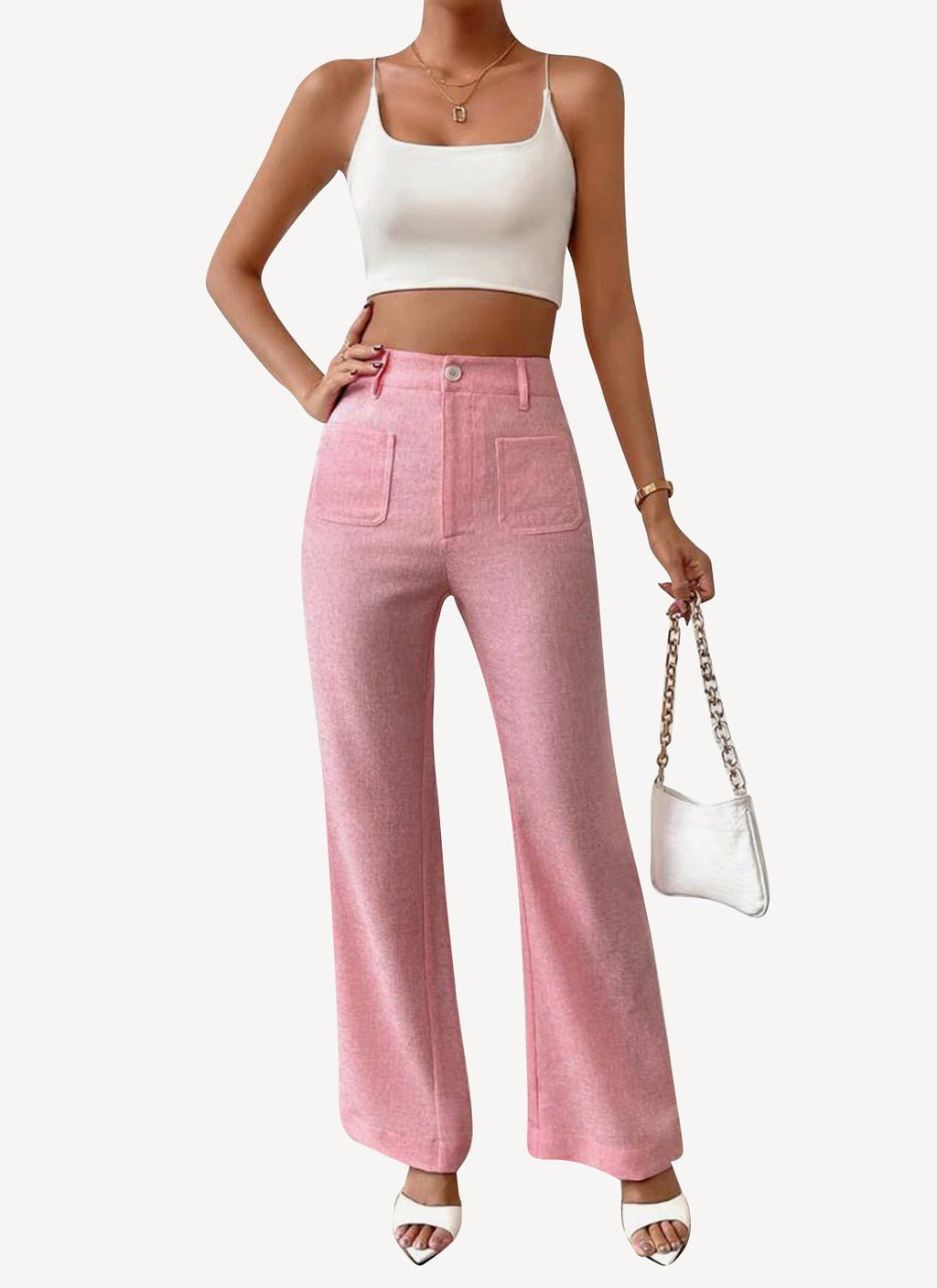 Carlie Trousers - Pink Frappe' - Femme