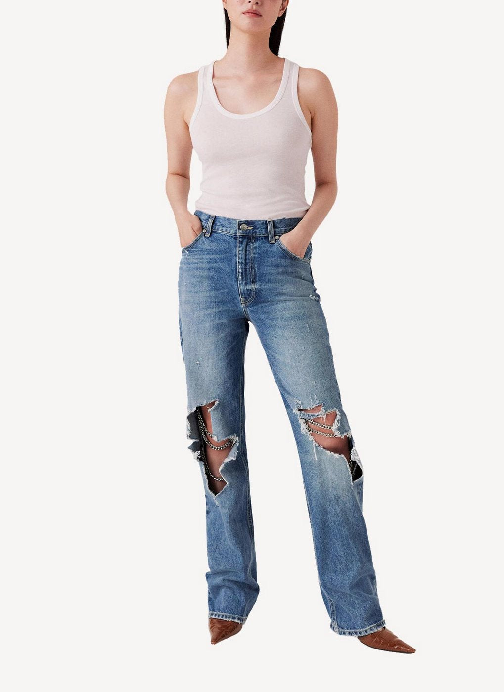 Ripped Denim An - City Blue - Women