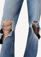 Ripped Denim An - City Blue - Women