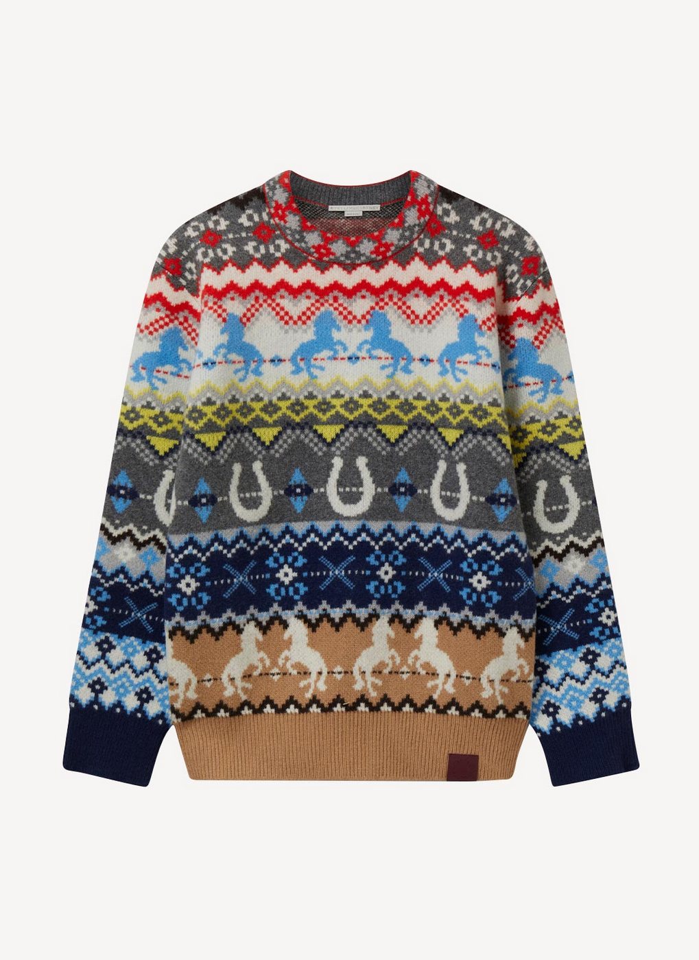 Jersey de Cuello Redondo - Multicolor - Mujer