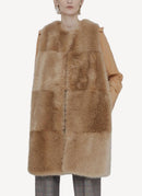 Dover Sleeveless Coat - Caramel - Femme