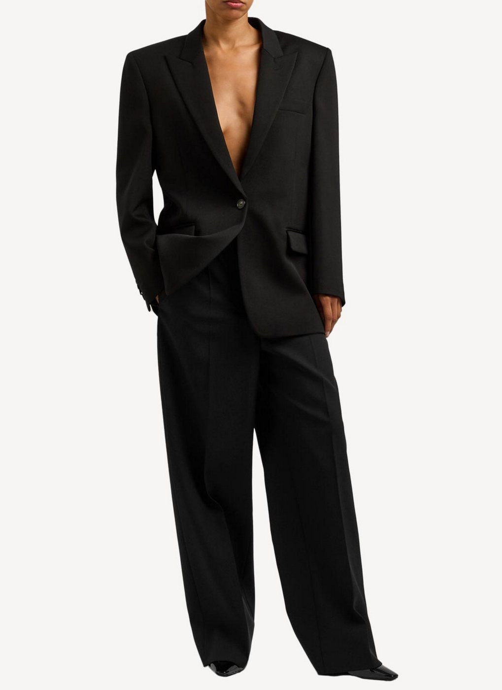 Trouser Wool Cava - Black - Homme